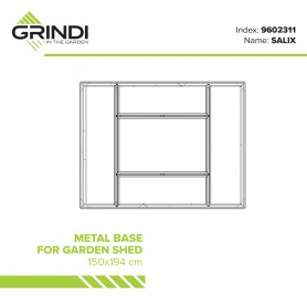 Stelaż pod domek metalowy Salix Grindi - 2