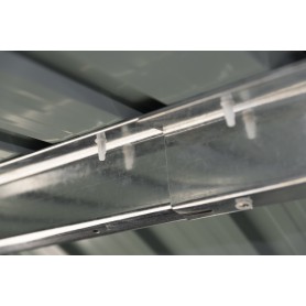 Domek ogrodowy metalowy, szary - Fiori I - 110x194x184 Grindi - 3