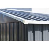 Domek ogrodowy metalowy, szary - Fiori IV - 303x236x190 Grindi - 6