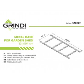 Stelaż pod domek metalowy Fiori II Grindi - 2