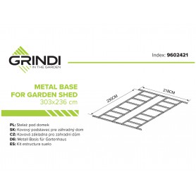 Stelaż pod domek metalowy Fiori IV Grindi - 3