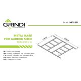 Stelaż pod domek metalowy Ribes Grindi - 3
