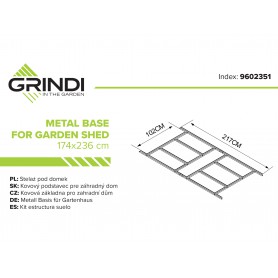 Stelaż pod domek metalowy Sorbus II Grindi - 2