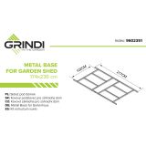 Stelaż pod domek metalowy Sorbus II Grindi - 2