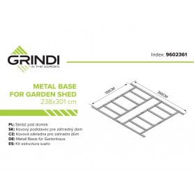 Stelaż pod domek metalowy Sorbus III Grindi - 2