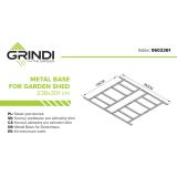 Stelaż pod domek metalowy Sorbus III Grindi - 2