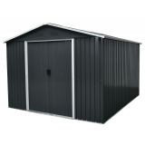 Domek ogrodowy metalowy, szary - Fiori IV - 303x236x190 Grindi - 1