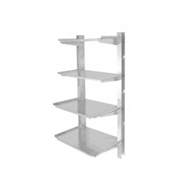 Półki do domku ogrodowego 4 poziomy 30x30x80 - GDA 1 Grindi - 1