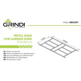 Stelaż pod domek metalowy Betula Grindi - 2