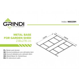 Stelaż pod domek metalowy Arbor III Grindi - 4