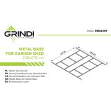 Stelaż pod domek metalowy Arbor III Grindi - 4