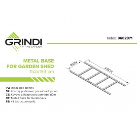 Stelaż pod domek metalowy Arbor I Grindi - 2