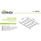 Stelaż pod domek metalowy Arbor II Grindi - 5