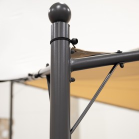 Ikaria Pergola STAL 350x350 szara Grindi - 6