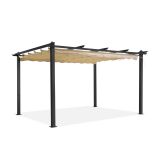 Milos II Pergola ALU 300x400 szara Grindi - 1