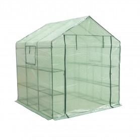 Szklarnia ogrodowa domek - 200x200x220 - Canna III - zielona Grindi - 3