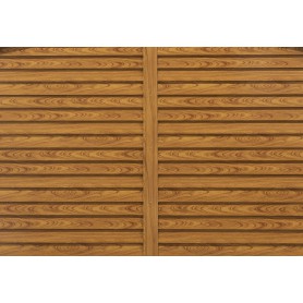 Domek ogrodowy metalowy, imitacja drewna - Arbor III - 238x278x215 Grindi - 13