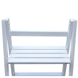 Stojak na kwiaty drewniany, biały - 4-półkowy Tulipa II Grindi - 4