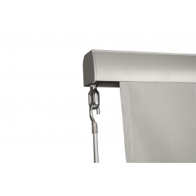 Roleta balkonowa, markiza 160x250 - Solano II, jasnoszara Grindi - 3