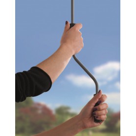 Roleta balkonowa, markiza 160x250 - Solano II, jasnoszara Grindi - 8