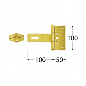 Zawias z zamknięciem bramkowy - ZZBR DMX - 2