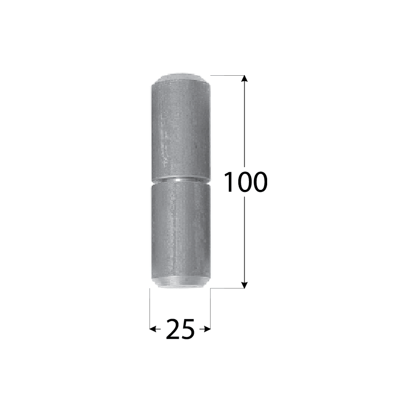 Zawias toczony z kulką - ZTK DMX - 15