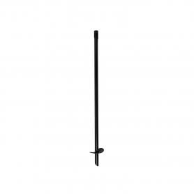 Kotwa wkręcana do ziemi z nakrętką - PWT czarna GRUNDLINE - 1