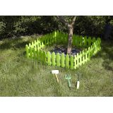 Płotek ogrodowy, obrzeże zielony 160x29,5 zestaw 4 szt - GOP 5 Grindi - 3