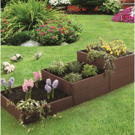 Palisada ogrodowa obrzeże, brązowe - GOP 6 Grindi - 4