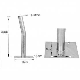 Wieszak, hak na koła naścienny zestaw 4 szt - PGU 1 Velano - 2