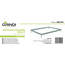 Stelaż pod szklarnię Viola III 310x190x12 Grindi - 5