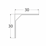 Wspornik półki prosty biały - WSM Velano - 3