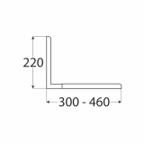 Wspornik regulowany biały 300-460x220 - WSR Velano - 3
