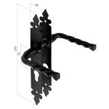 Klamka z otworem (komplet) - WHA 72 DMX - 3