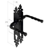 Klamka z otworem (komplet) - WHA 90 DMX - 3