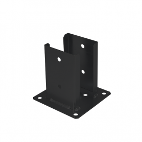 Ozdobna podstawa słupa przykręcana do betonu - czarna - PSPD GRUNDLINE - 4