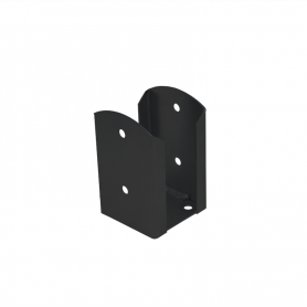 Podstawa słupa przykręcana do betonu PSPW - czarna GRUNDLINE - 1