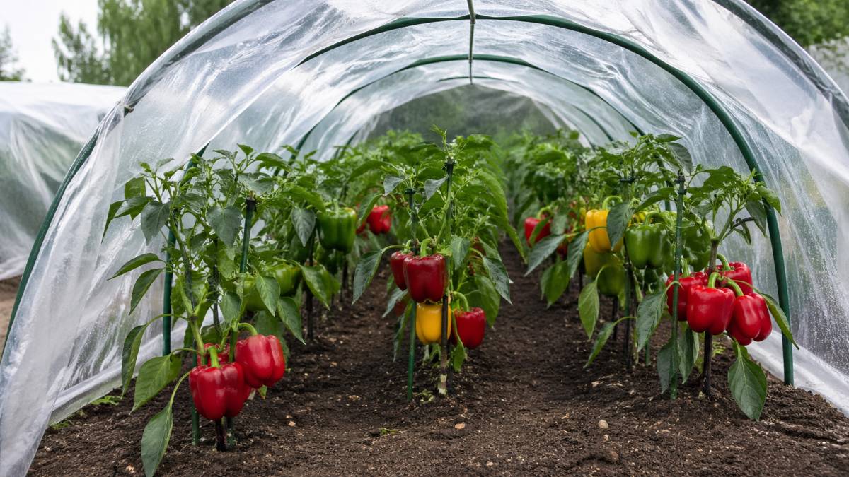 uprawa papryki w tunelu foliowym