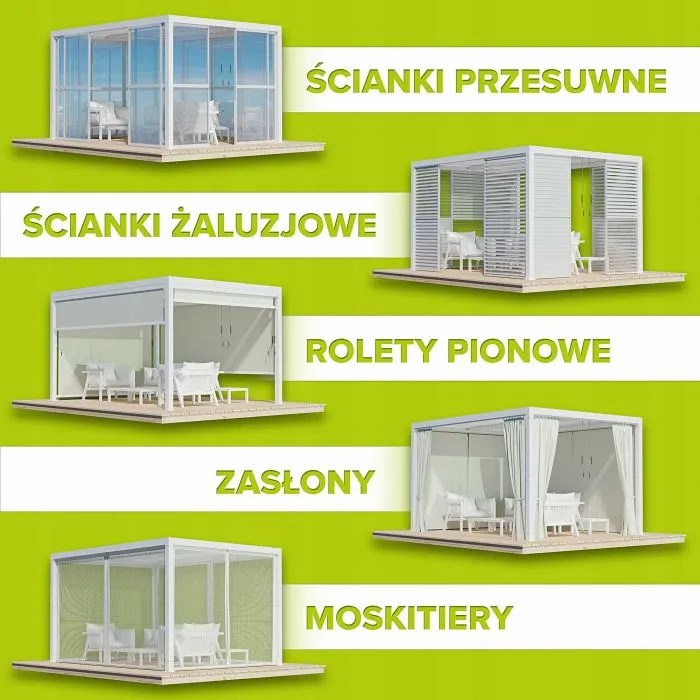 rodzaje pergoli tarasowych