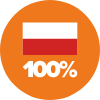 100% POLSKIEGO KAPITAŁU Jesteśmy polską firmą z polskim kapitałem i jesteśmy z tego dumni!